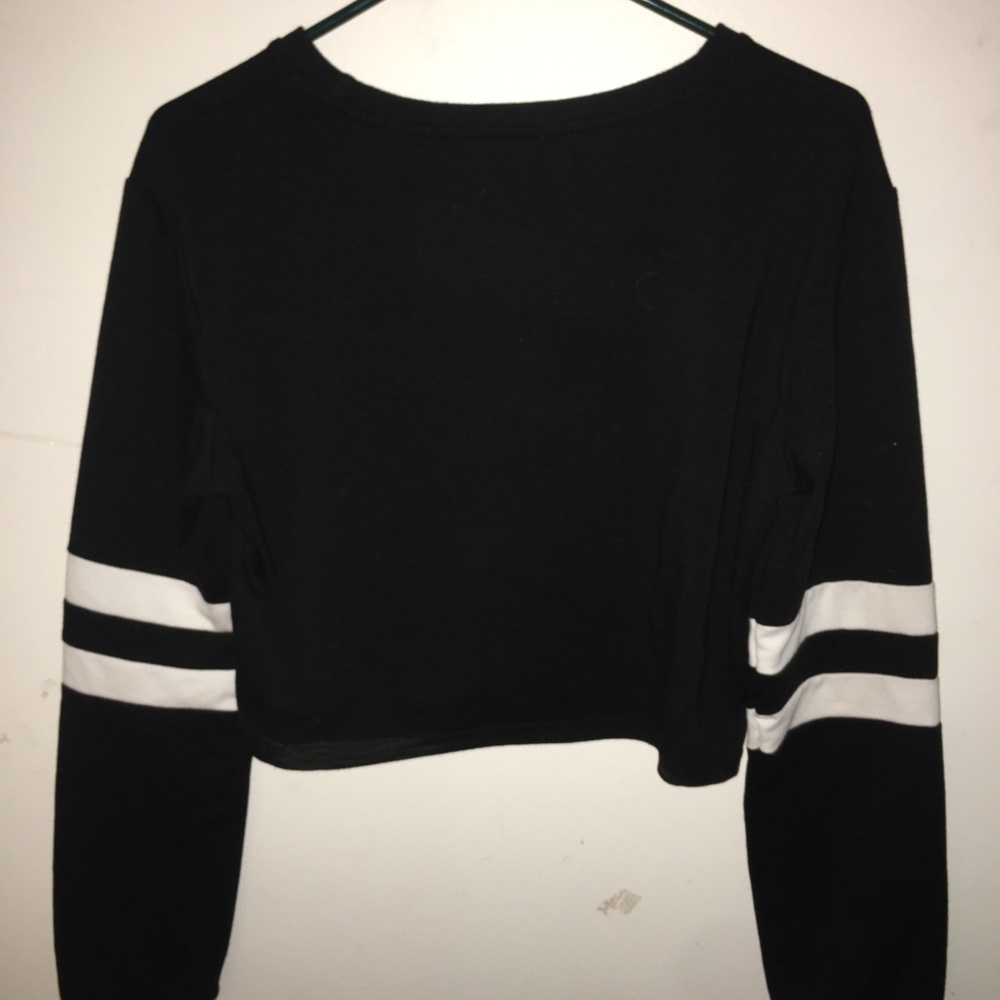 Varsity striped crop top!